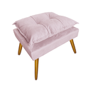 Ver imagem 4 de Combo 1 Poltrona e 1 Puff Para Recepção Consultório Clínica Apolo Suede Rosa Bebe - LM DECOR