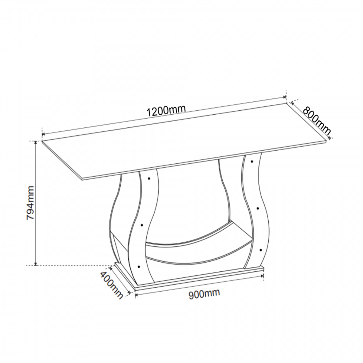 Sala de Jantar Sure C/4 Cad Venus Mel/blonde/bege - 3