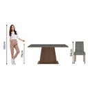 Ver mais imagens de Conjunto Sala de Jantar Mesa Tampo de Madeira 4 Cadeiras Rustic/preto/silver Ashley Madesa