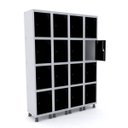 Ver imagem 1 de Roupeiro de Aço 4 Vãos 16 Portas com Pitão Pandin