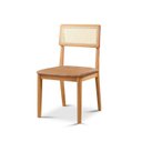 Ver imagem 7 de Kit 2 Cadeiras de Jantar com Encosto Telinha Ava Marrom Caramelo