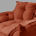 Ver imagem 5 de Poltrona Decorativa Recepção Luxo 12 Cores - Pés Palito - Terracota