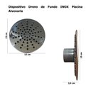 Ver imagem 6 de Dreno Fundo Inox para Cano 50mm Alvenaria