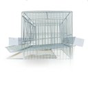 Ver imagem 3 de Gaiola para Codorna Poedeira Contrera Pequena Zincada Prata