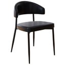 Ver imagem 5 de Cadeira de Jantar Estofada Kit 4 Chloe M25 Sintético Preto - Mpozenato