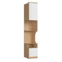 Ver imagem 1 de Mesa de Cabeceira Modulada Reto 1 Porta 2 Gavetas Elegance Marrom
