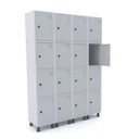 Ver imagem 1 de Roupeiro de Aço 4 Vãos 16 Portas com Pitão Pandin