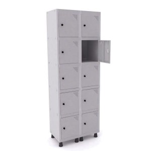 Roupeiro de Aço 2 Vãos 10 Portas com Pitão Pandin