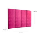 Ver imagem 2 de Painel Cama Box Solene 0,90 Tecido Suede Cor Rosa - Comprar Moveis em Casa