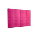 Ver imagem 3 de Painel Cama Box Solene 0,90 Tecido Suede Cor Rosa - Comprar Moveis em Casa