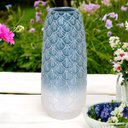 Ver imagem 3 de Vaso de Cerâmica Azul - 37x16x16cm