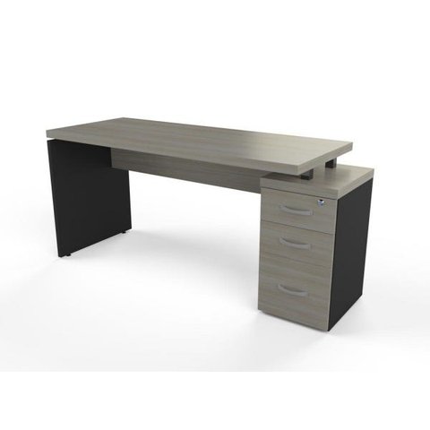 Mesa Gerência com Pé Gaveteiro de 3 Gavetas Pe 40 Pandin