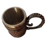 Caneca Resinada Barril Medieval Madeira Rustica Grande 600ml - 2