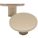 Ver imagem 1 de Kit 24 Puxadores Dourados Ponto para Móveis 3,5x1,8cm Metal Marcenaria Torralba Fosco