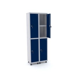 Roupeiro de Aço 2 Vãos 4 Portas com Prateleira Interna Pandin - 1