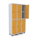 Ver imagem 1 de Roupeiro de Aço 3 Vãos 6 Portas com Prateleira Interna Pandin