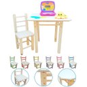 Ver imagem 4 de Conjunto Mesa e Cadeira Infantil de Madeira Maciça Resistente