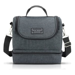 Bolsa Térmica Concept Mais 2 Compartimento+marmita Lancheira Kit Concept Mais Preto