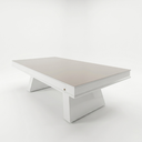 Ver imagem 1 de Mesa de Sinuca e Jantar Jade 2 em 1 com Pedra Ardósia e Tampo Removível Branca