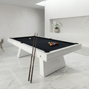 Ver imagem 3 de Mesa de Sinuca e Jantar Jade 2 em 1 com Pedra Ardósia e Tampo Removível Branca