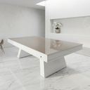 Ver imagem 2 de Mesa de Sinuca e Jantar Jade 2 em 1 com Pedra Ardósia e Tampo Removível Branca
