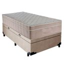 Ver imagem 2 de Cama Box Baú Suede Solteiro + Colchão Sereneprime Molas Ensacadas 88x188x69 Bege