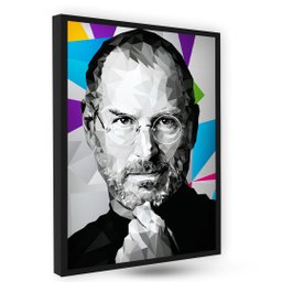 Quadro Grande Decoração Home Office Elegante Moderno Revenda:Steve Jobs - 1