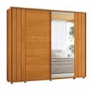 Ver imagem 3 de Guarda Roupas com Espelho 2 Portas de Correr 280cm Dali 162 Espazzo Madetec