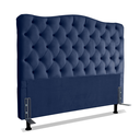 Ver imagem 1 de Cabeceira para Cama Box Solteiro 0,9 m Realeza:Suede Azul Marinho