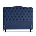 Ver imagem 2 de Cabeceira para Cama Box Solteiro 0,9 m Realeza:Suede Azul Marinho