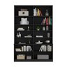 Estante de Livros 4 Portas 1283 Preto - Foscarini - 6