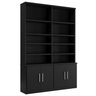 Estante de Livros 4 Portas 1283 Preto - Foscarini - 3