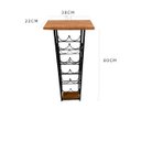 Ver imagem 2 de Adega bar de vinhos mesa aparador suporte adega climatizada 10 garrafas