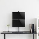 Ver imagem 5 de Suporte 2 Monitores Vertical Base Morsa V1224c Central Suportes