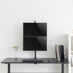 Suporte 2 Monitores Vertical Base Morsa V1224c Central Suportes - 5