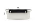 Ver imagem 2 de Kit 2 Marmitas Nitron Bom Apetite 800ML Bandeja C/ Divisórias e Válvula BPA Free Microondas Cor:Pret