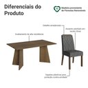 Ver imagem 4 de Conjunto Sala de Jantar Tampo de Madeira 4 Cadeiras Rustic/silver Tulum Madesa