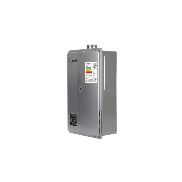 Aquecedor de Água a Gás Rinnai Reu E33 Feh 33 Litros Prata Gás Gn