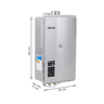 Aquecedor de Água a Gás Eletrônico E27 Rinnai Gn Prata - 4