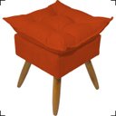 Ver imagem 4 de Kit 2 Poltronas Decorativas Para Recepção Manicure Sala De Estar + Puff Reforçado Suede