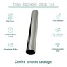Tubo em aço inox redondo 7/8" 22,22mm, tam: 1m AISI 304 premium TUBO METALON 22,22MM TUBOS INOX - 4