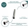 Tubo em aço inox redondo 7/8" 22,22mm, tam: 1m AISI 304 premium TUBO METALON 22,22MM TUBOS INOX - 3
