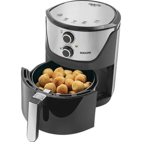 Fritadeira sem Óleo Light Fry 4 Litros Preta Suggar