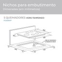 Ver imagem 3 de Fogão de Mesa Cooktop 5 Queimadores Preto Bivolt Suggar