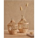 Ver imagem 2 de Vaso Decorativo Vidro com Fibra Natural 30x19cm- Mart 16849