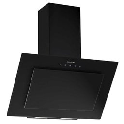 Coifa de Parede Onix Vidro Preto Inclinado 90 Cm Suggar - 1