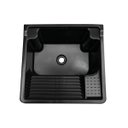 Ver imagem 4 de Gabinete Tanque com Esfregador 26 Litros Espaço Torneira Branco/Preto MAKO001