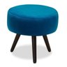 Puff Redondo Decorativo para Sala ou Quarto Pp Belise Azul - 1
