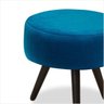 Puff Redondo Decorativo para Sala ou Quarto Pp Belise Azul - 2