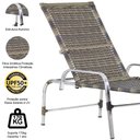 Ver imagem 4 de Kit Jogo de 4 Cadeiras e Mesa Floripa em Alumínio com 2 Espreguiçadeiras Roma Regulável e Trama Orig